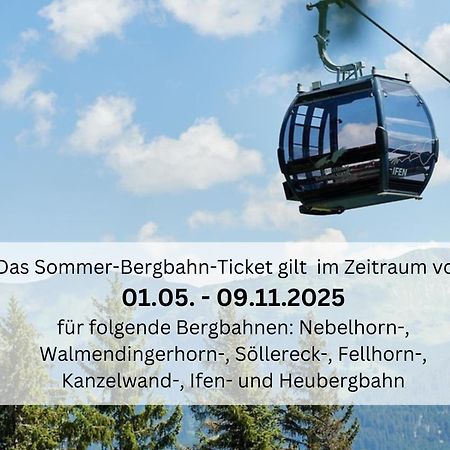 Bergfex Ifenblick Mit Sommer-Bergbahnticket Oberstdorf Eksteriør billede