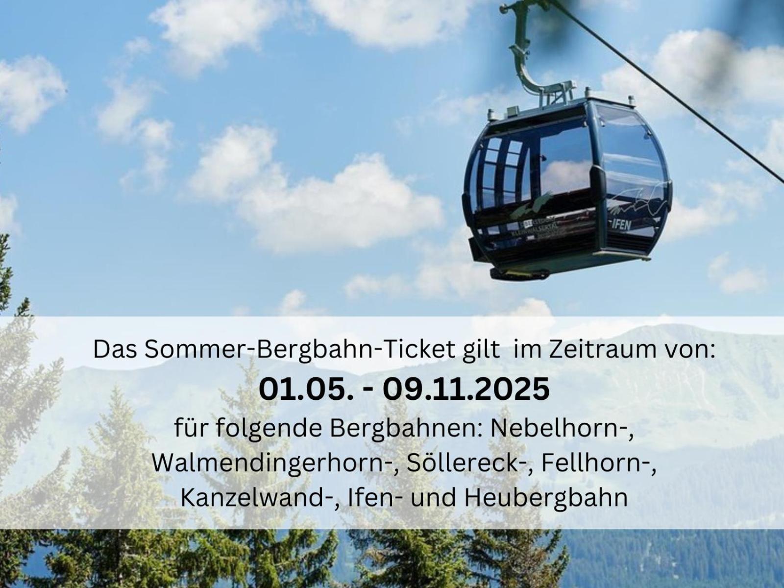 Bergfex Ifenblick Mit Sommer-Bergbahnticket Oberstdorf Eksteriør billede